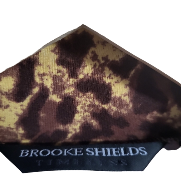 Brooke Shields Pullover Sweater Mock Neck Animal Print Size Large - Picture 6 of 7